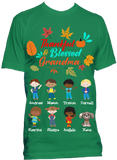 Thankful and Blessed Grandma Nana Personalized Tee***ANY NICK NAME*** Thanksgiving Special